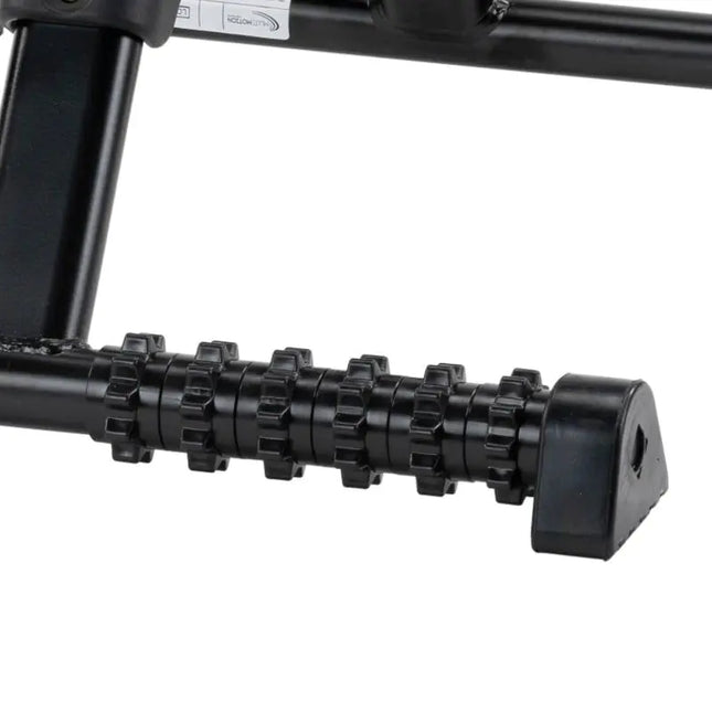 Pedal trainer with massage rollers and digital display, foldable