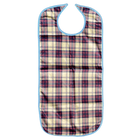 Washable bib Checked Brown