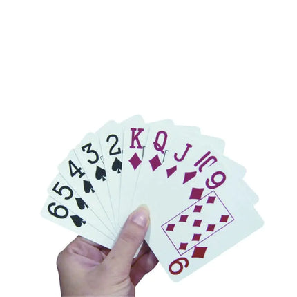 Playing cards with large images