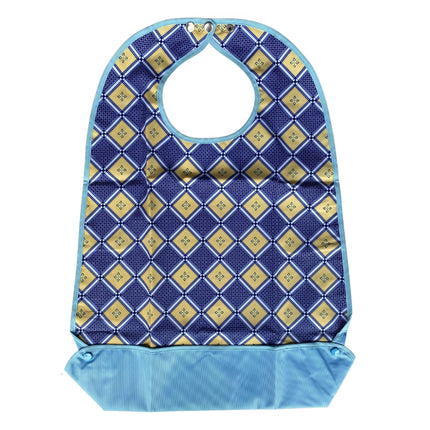 Wasbare slab met print Blauw/ geel geruit