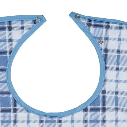 Washable bib Checked blue