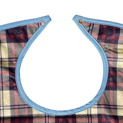 Washable bib Checked Brown