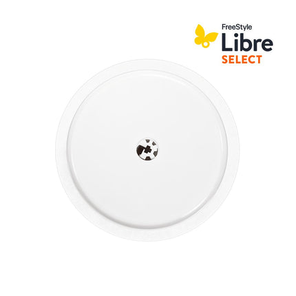 Close-up van Abbott FreeStyle Libre Select CGM-sensor