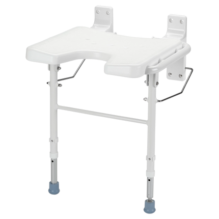 Opklapbaar douchezitje met steunpoten