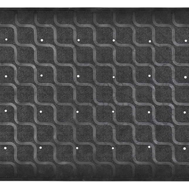 MultiMotion douchemat / badmat antislip - 70 x 40 cm Zwart