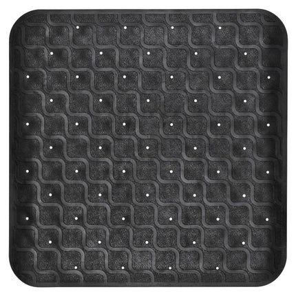 MultiMotion douchemat / badmat antislip - 53 x 53 cm Zwart