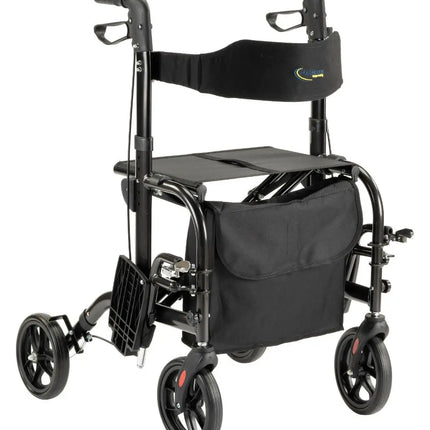 Duo rollator &amp; wheelchair in 1