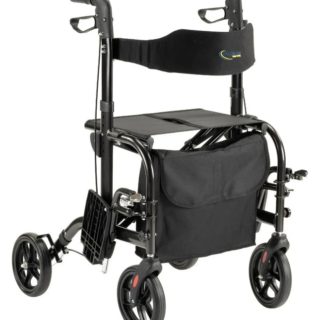 Duo rollator &amp; wheelchair in 1