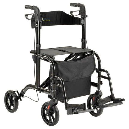 Duo rollator &amp; wheelchair in 1