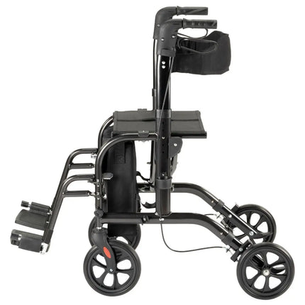Duo rollator &amp; wheelchair in 1