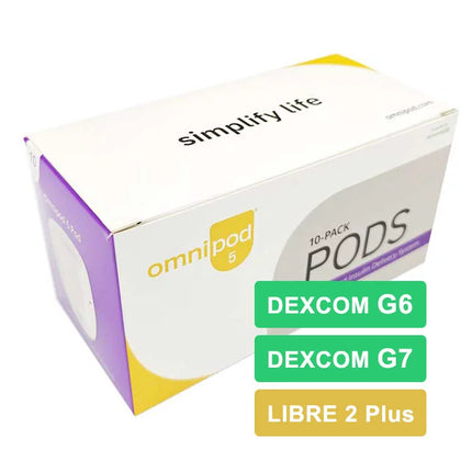 Omnipod 5 Bomba de insulina tipo parche - Inalámbrica, 72 horas, sin tubos