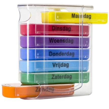 7-day Pill Box Colored