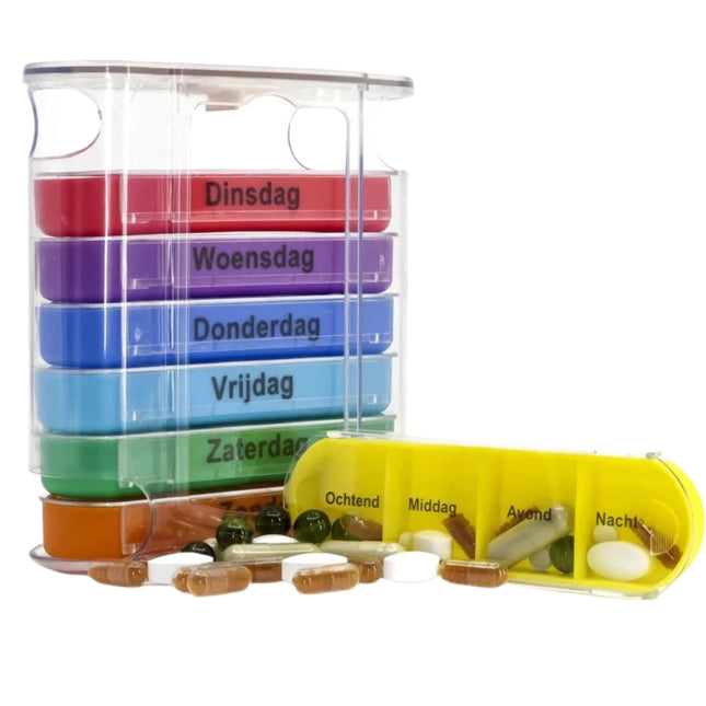 7-day Pill Box Colored