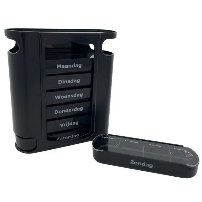 Pillbox 7-day Black