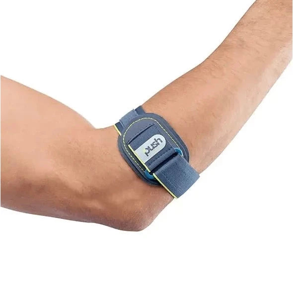 Push Sports Elleboogbrace – One Size met Pelotte tegen Tennisarm & Golfersarm
