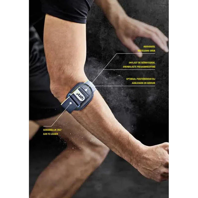 Push Sports Elleboogbrace – One Size met Pelotte tegen Tennisarm & Golfersarm