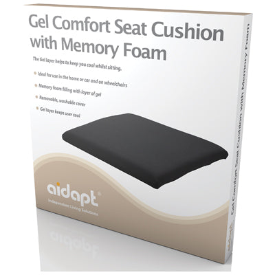 Aidapt gel seat cushion - memory foam - high quality