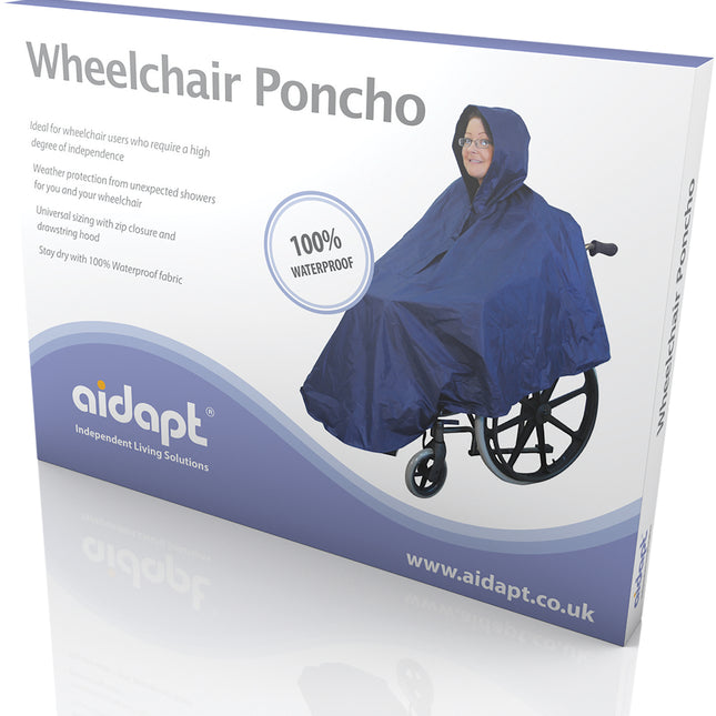Poncho - Voor rolstoel of rollator - 100% waterdicht