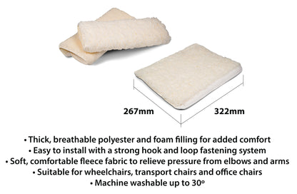 Wheelchair Armrest Support Pads (Set van 2) – Comfortabele Armsteun Kussens voor Rolstoelen