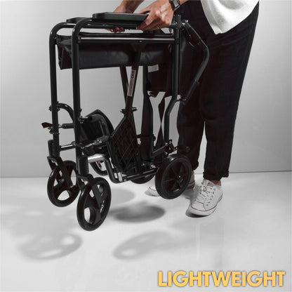 Aidapt Aluminium Compact Transportrolstoel – Lichtgewicht & Opvouwbaar