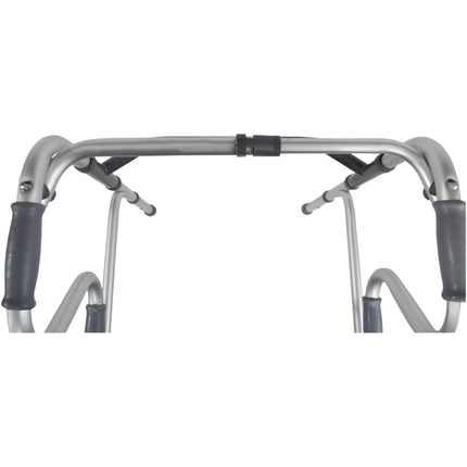 Dual Riser Opvouwbaar Looprek – Aluminium Zilver