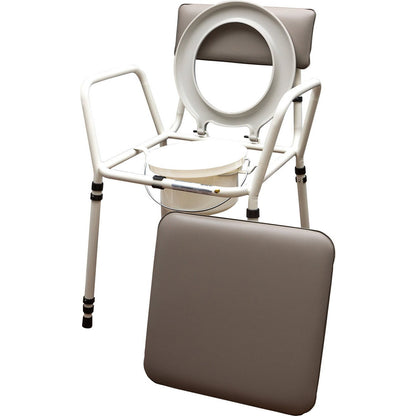 Toilet bucket with lid, toilet seat / commode chair