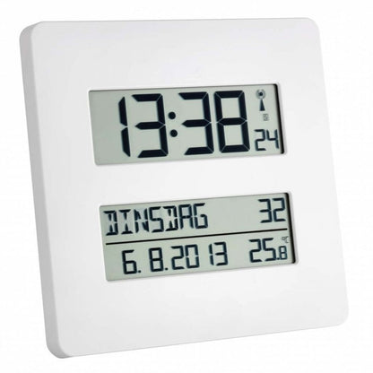 Radio clock with temperature display