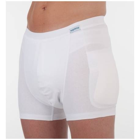 Hip protector briefs 1412 000 +pu man - white